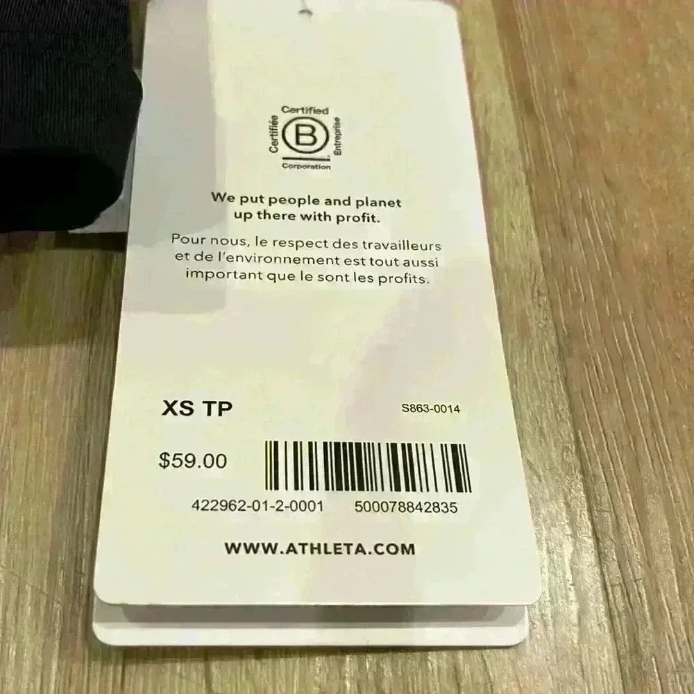 Athleta freestyle camo bikini swimsuit top and bottom blue black print - Picture 4 of 6